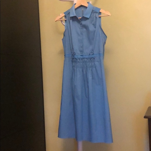 Elie Tahari Blue sleeveless summer dress size 2 - Picture 2 of 8